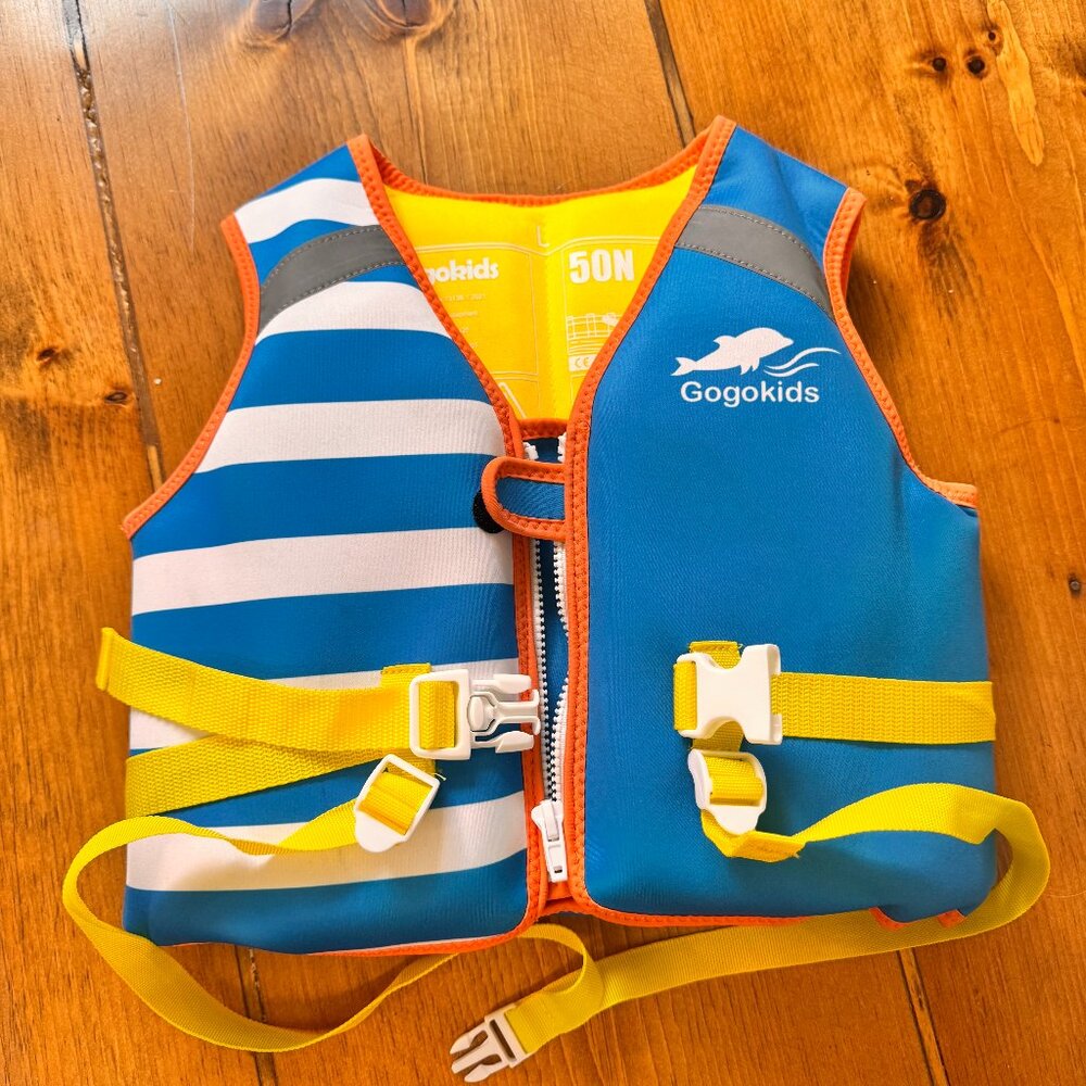 Gogokids Kids Swim Vest Float Jacket for 30-50 lbs 2-6 Years - Floaty - Picture 9 of 9